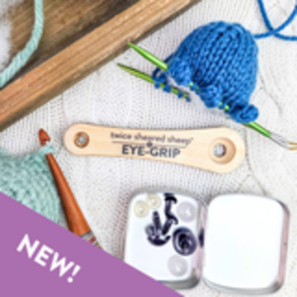 Twice Sheared Sheep Eye Grip - Amigurumi Safety Eye Tool
