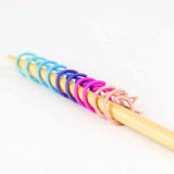 Sheared Sheep Cat Clips Pastel Rainbow Stitch Markers (small)
