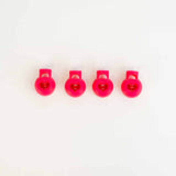 Twice Sheared Sheep Cable Locks Circular Needle Cord Stops (med) Red