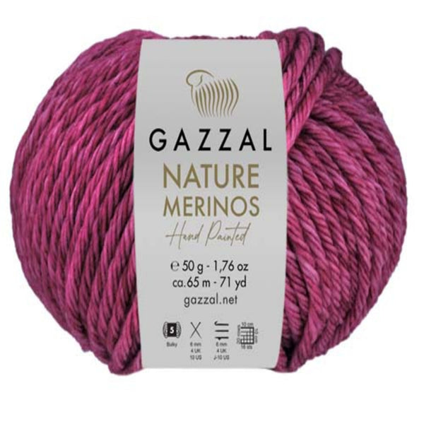 Gazzal Nature Merinos Hand Paint Aran