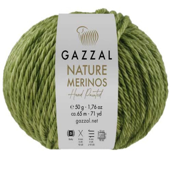 Gazzal Nature Merinos Hand Paint Aran