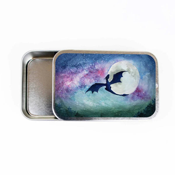 Twice Sheared Sheep Dragon Moon Stitch Marker Storage Tin (large)
