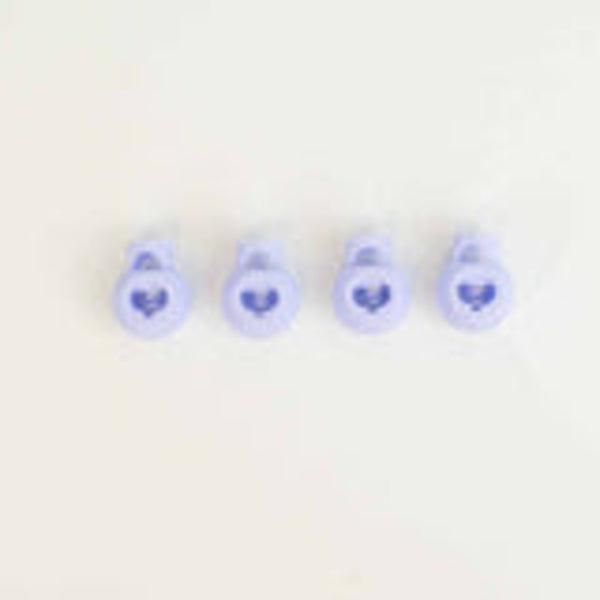 Twice Sheared Sheep Cable Locks Circular Needle Cord Stops (large) Purple