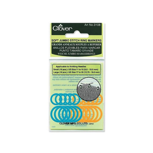 Clover Soft Jumbo Stitch Ring Markers 3108