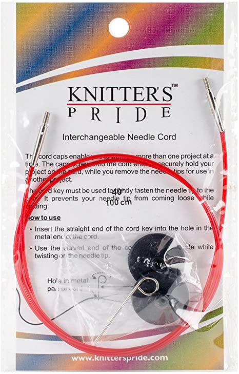 Knitter's Pride Interchangeable Cord 60 Black